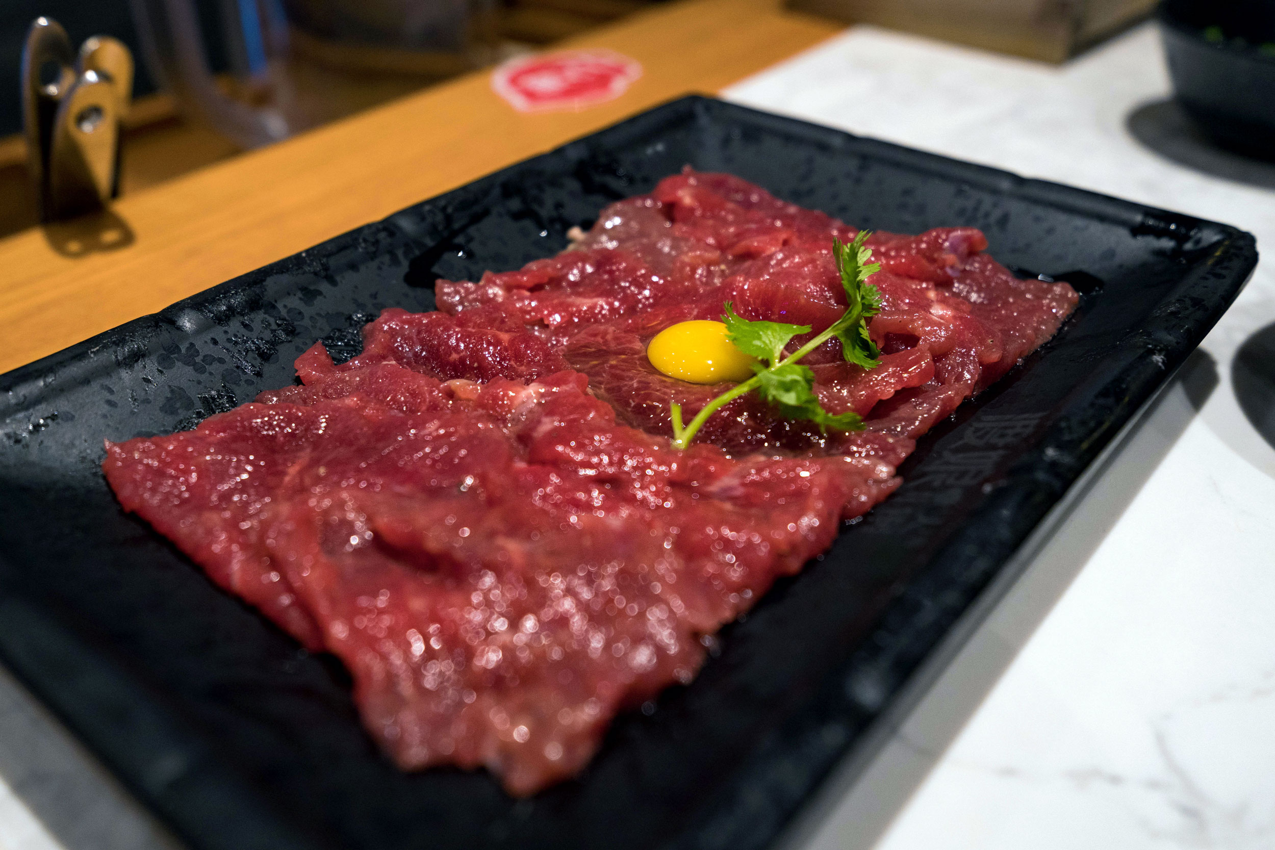 Beef w/ quail egg