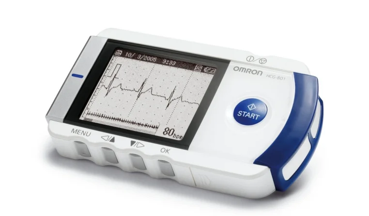 Mobiles EKG-Gerät, z. B. zur Herzrhythmus-Kontrolle