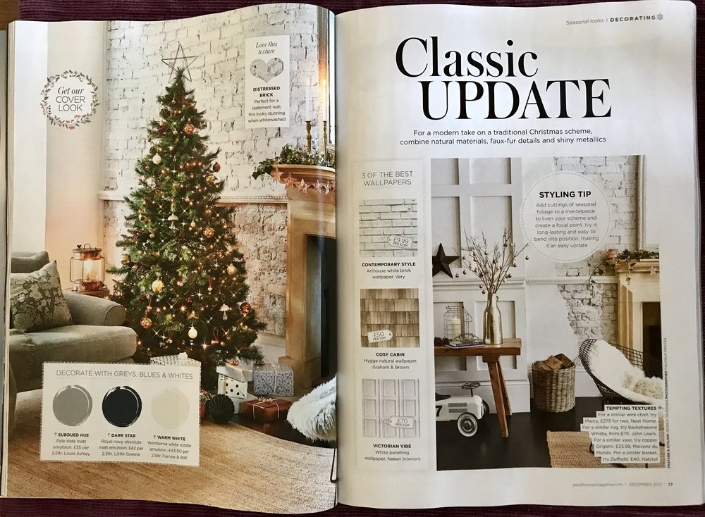 Good Homes Magazine Christmas Interiors Lauraloves Silk Cushions