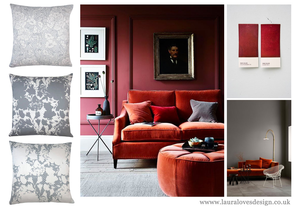 rusty-orange-red-grey-bold-interiors-2018-colour-trends-olivia-grey-cushions-fabric-designed-by-lauraloves-design-hand-made-hand-drawn-design.jpg