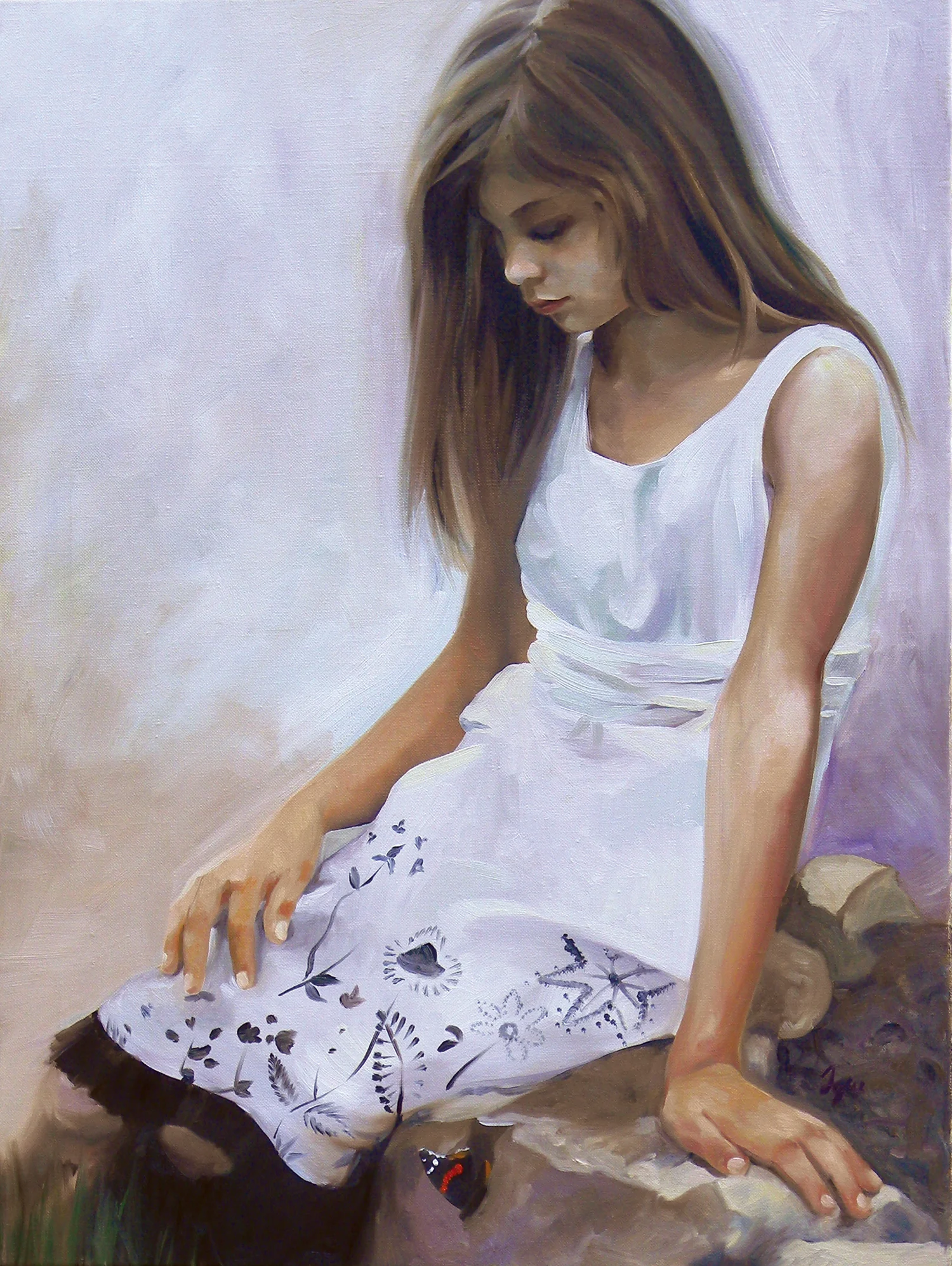 "Messenger" 18x24 Oil on linen — Private Collection