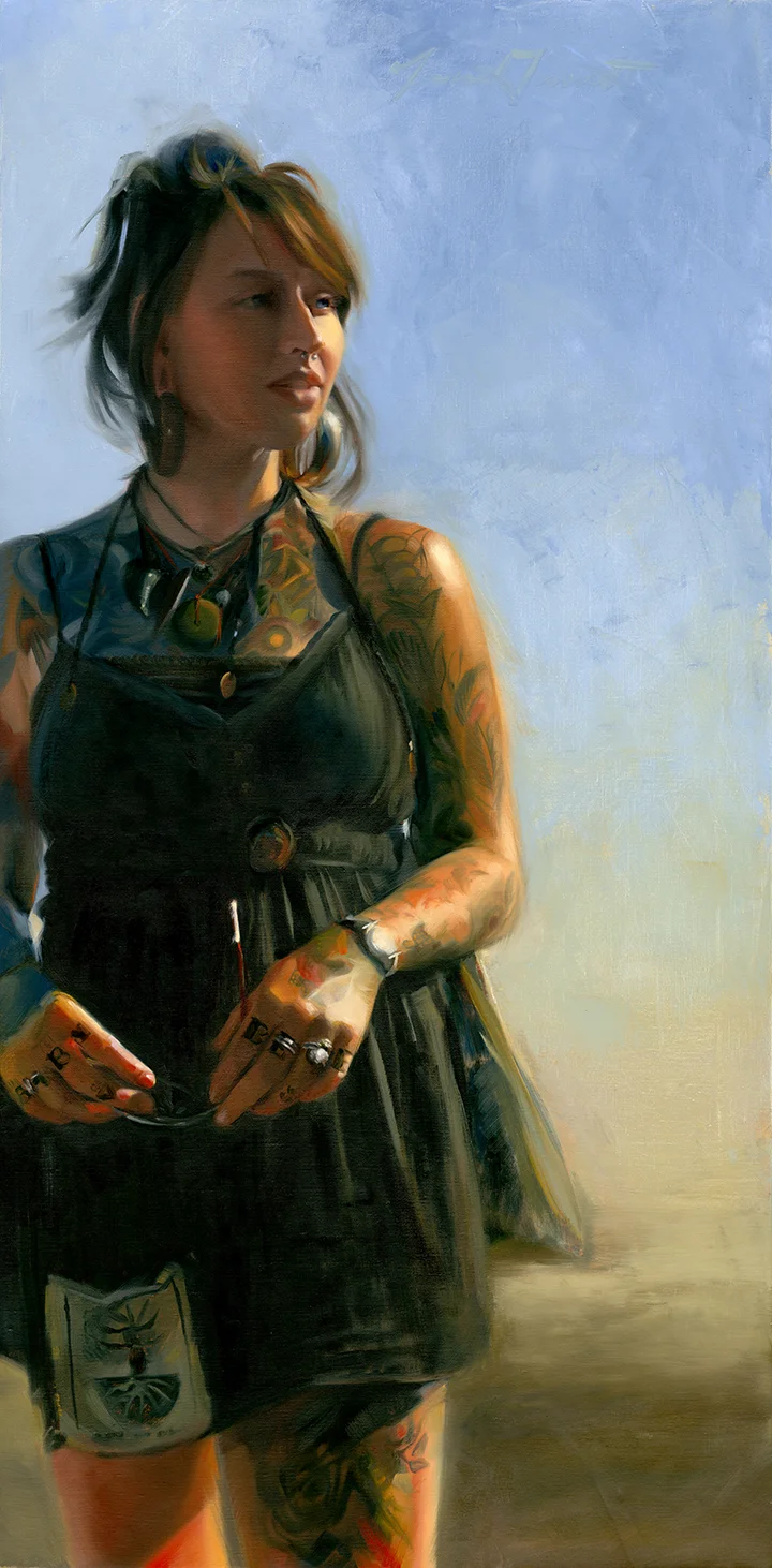 Baby Blue 18x36 Oil on Linen—SOLD