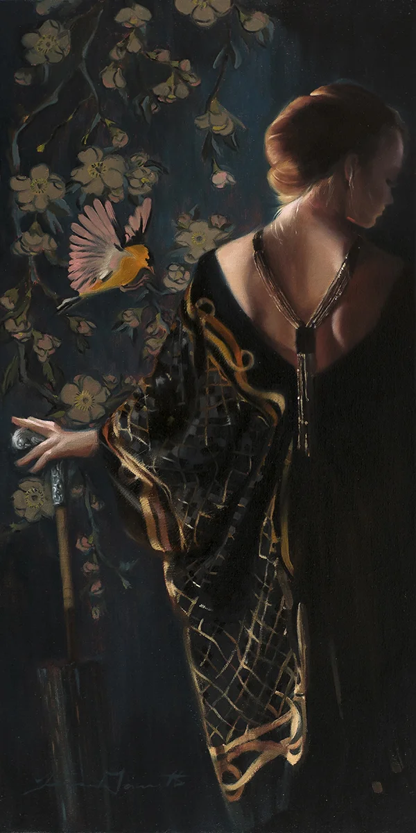"Gold Finch" 18x36 Oil on linen — SOLD
