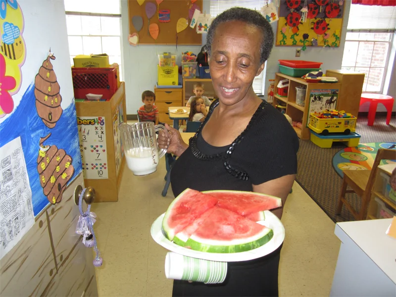 Summer snack in the classroom