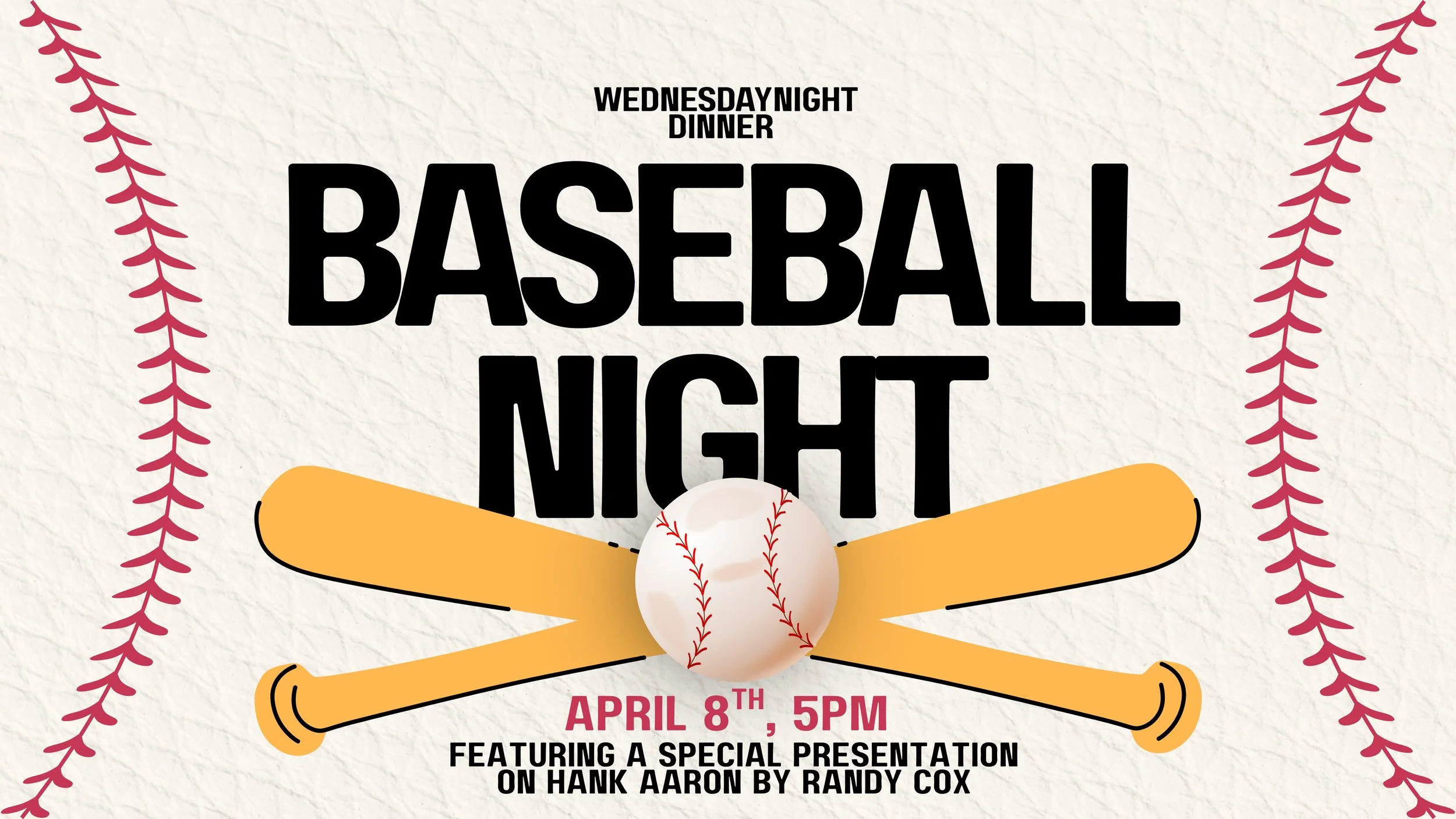 Wednesday Night Dinner Special “Baseball” Night
