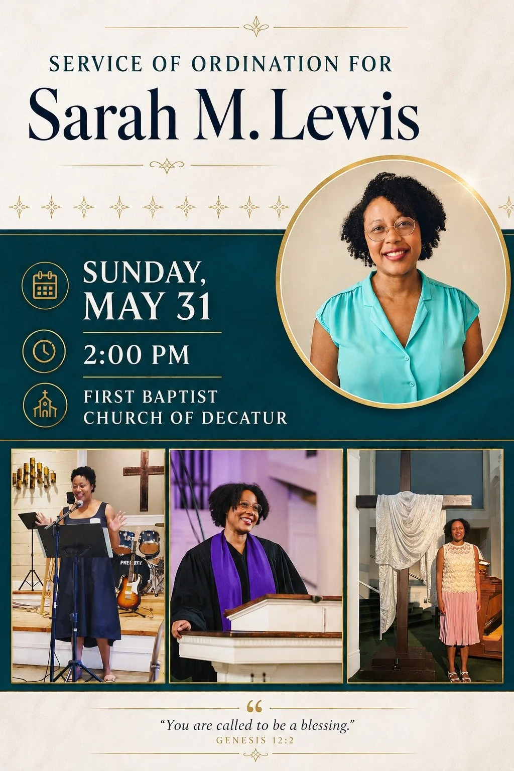 Service of Ordination for Sarah M. Lewis