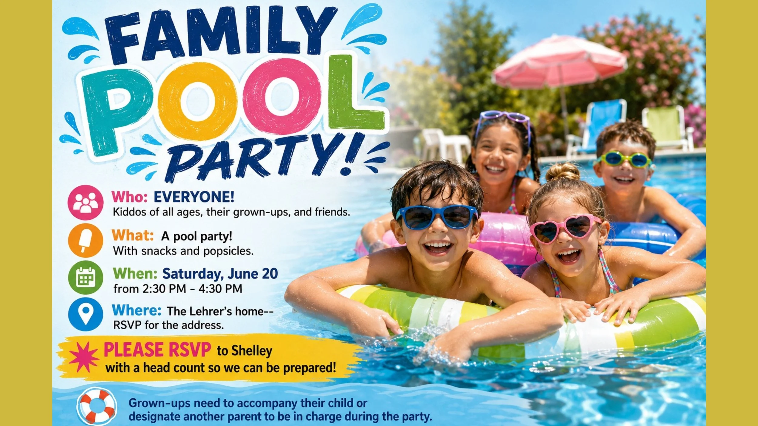Family Pool Party