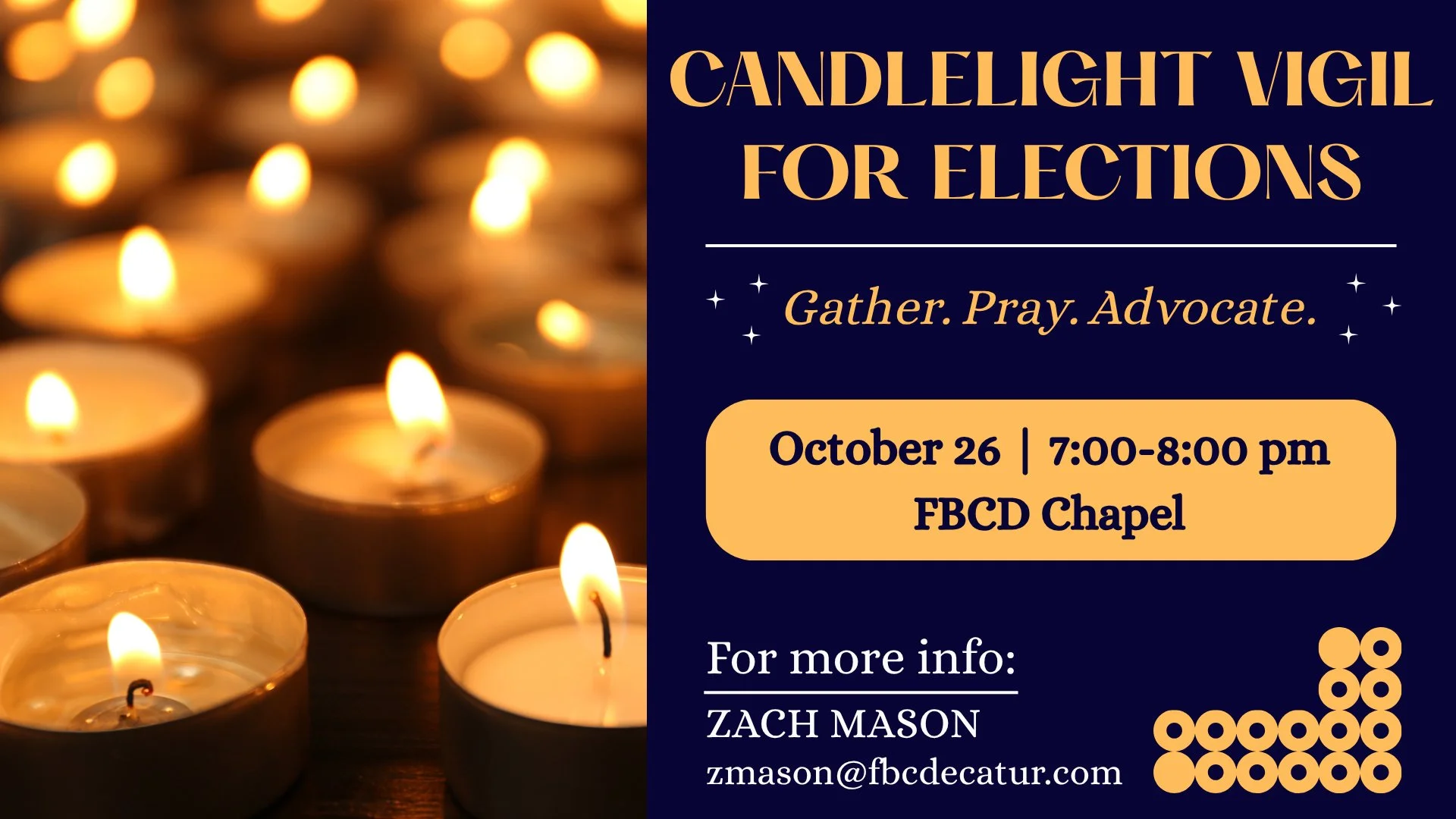 Candlelight Vigil for Elections