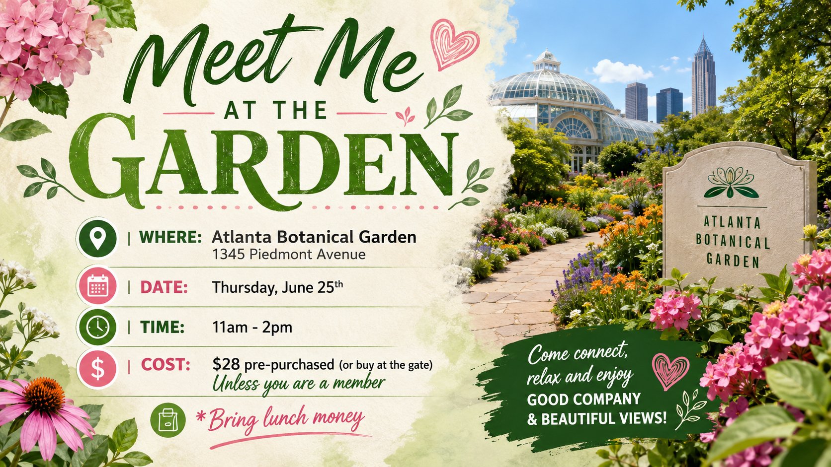 Senior Adult Event: Meet Me At The Garden
