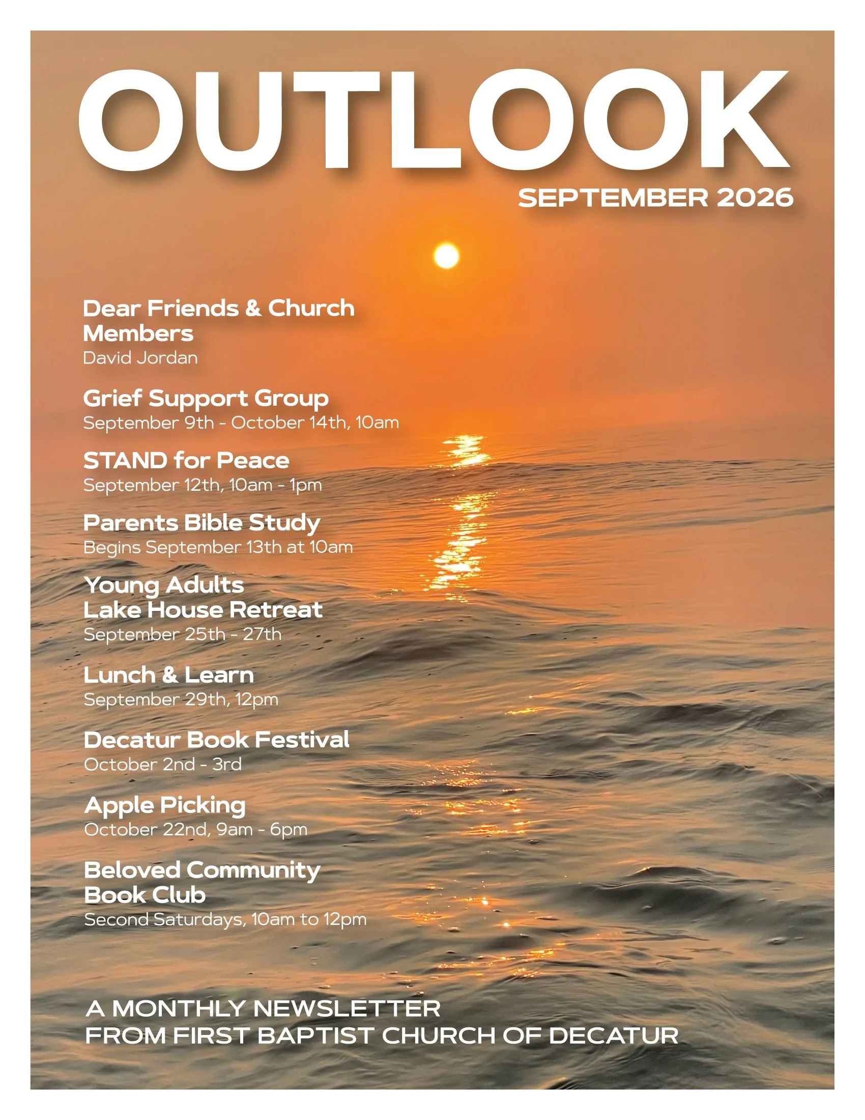 OUTLOOK Monthly Newsletter September 2026 Issue