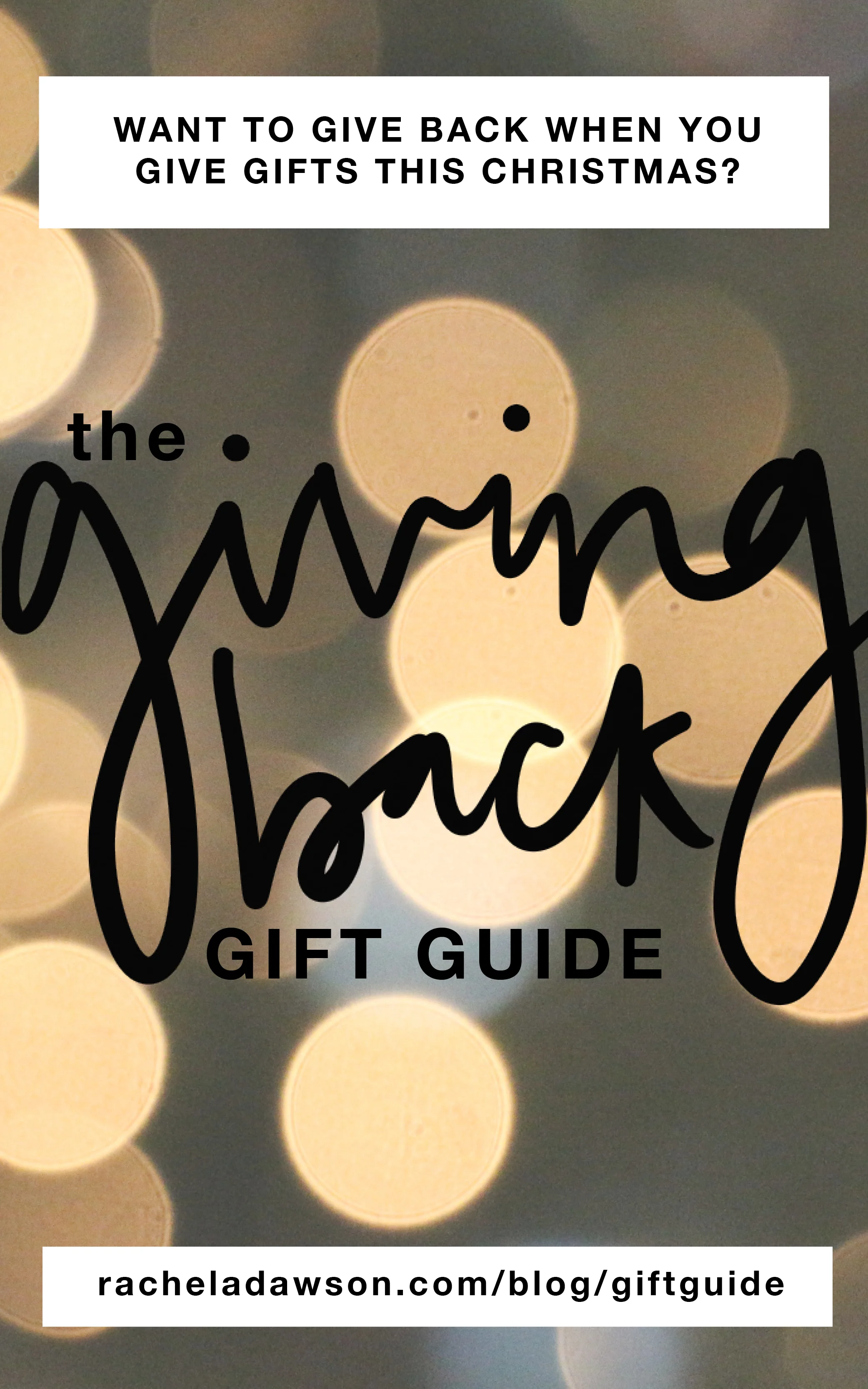 The Giving Back Gift Guide