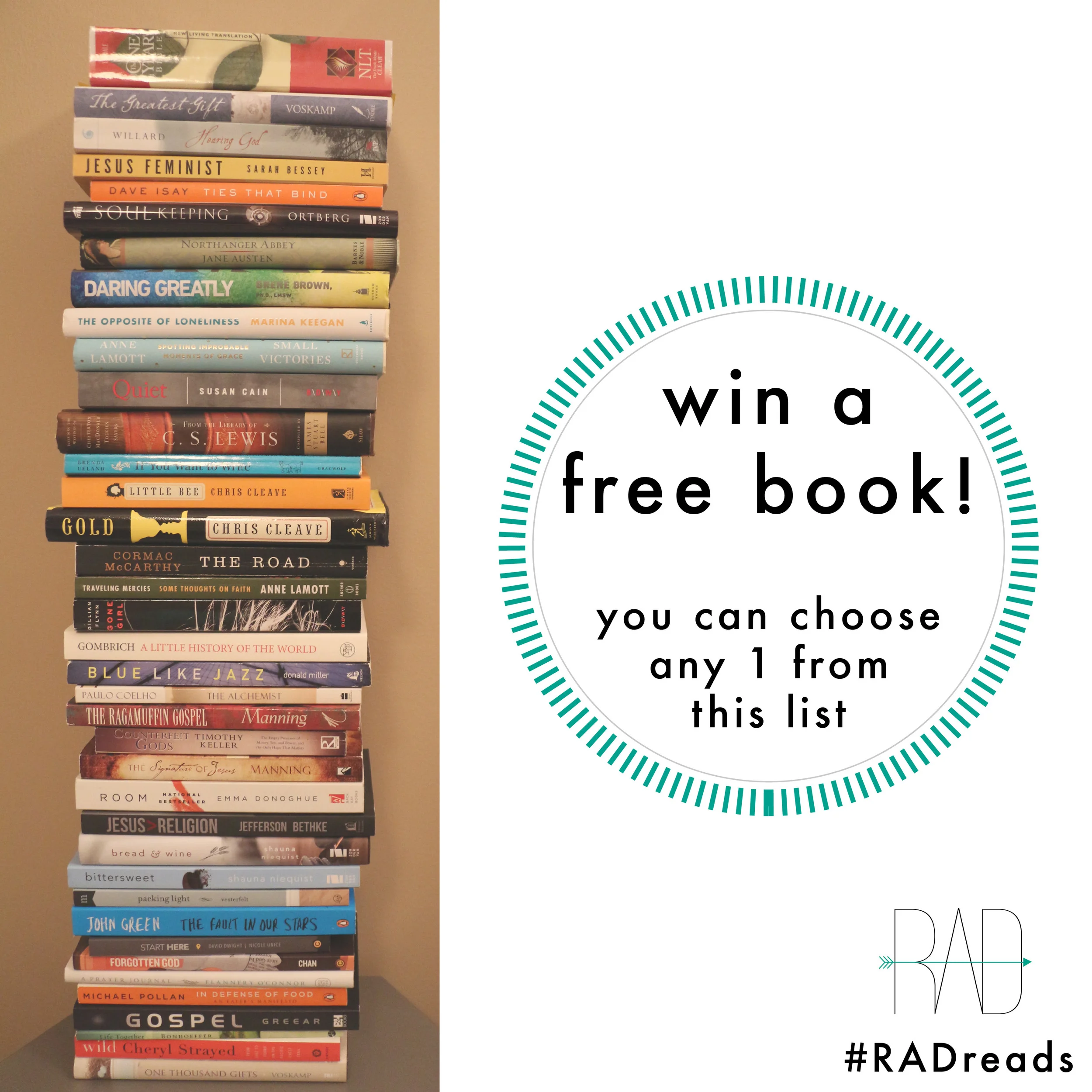 A RADreads Giveaway!