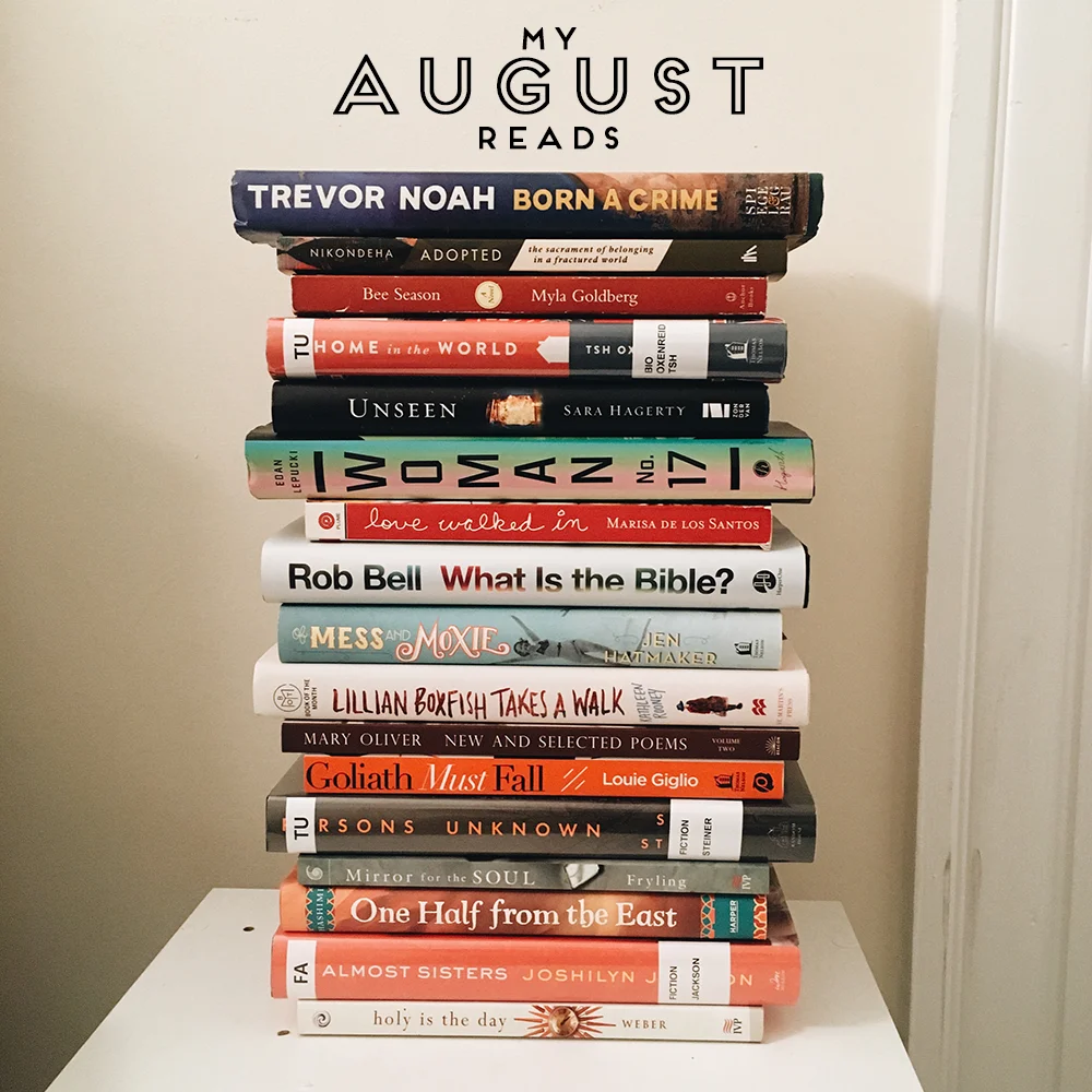 My August 2017 Reads