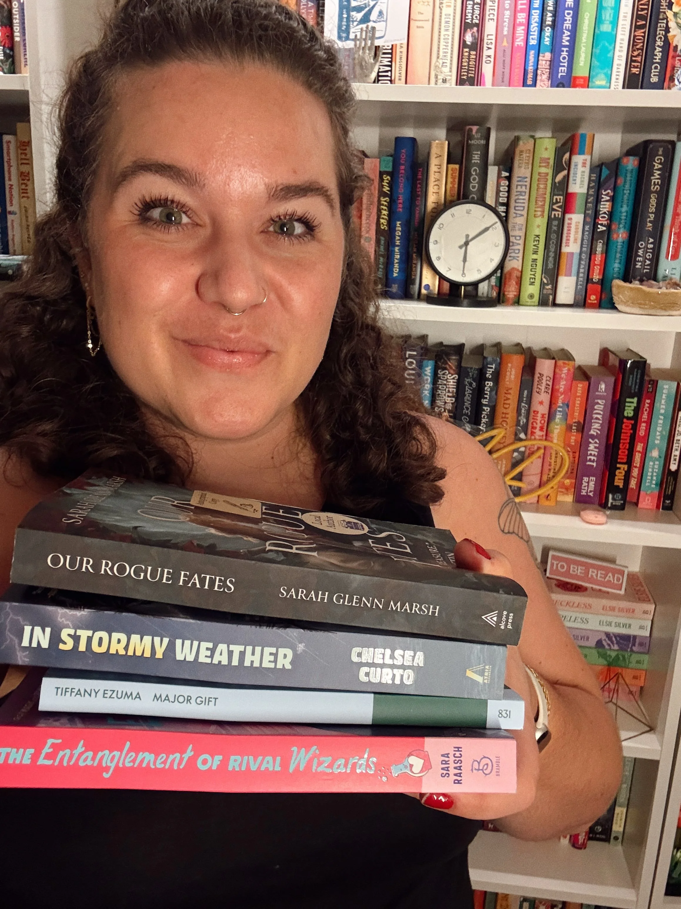 some recent reads 📚

been on a queer fantasy kick because of the fun panel i get to host this weekend at @richmondbookaffair &mdash; can&rsquo;t wait to chat with @sarahmarshauthor, @sara_raasch, and @vkelleyart (still on my tbr!) this weekend! (joi