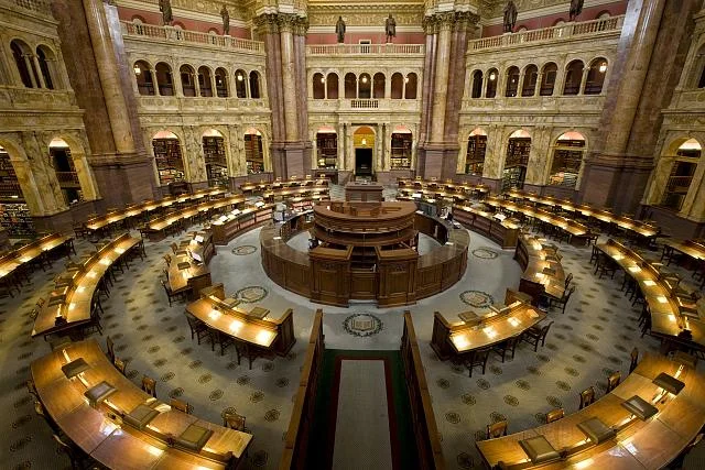 Library of Congress Main Reading Room, Thomas Jefferson Building, Washington, D.C.
