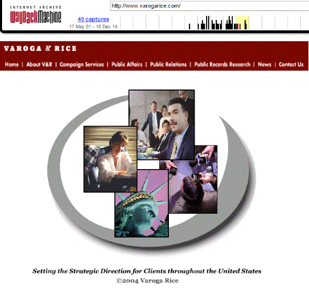 The VR Research website from 10 years ago, courtesy the Wayback Machine.