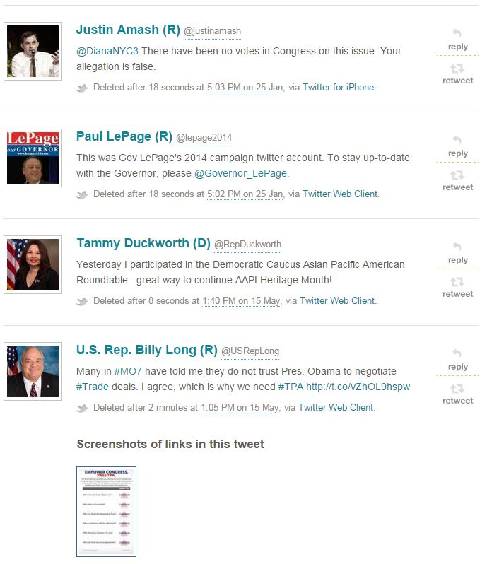 The Politwoops gap between the last tweets captured before the shutoff in May 2015, and the first tweets captured when the archive was reactivated in late-January 2016.