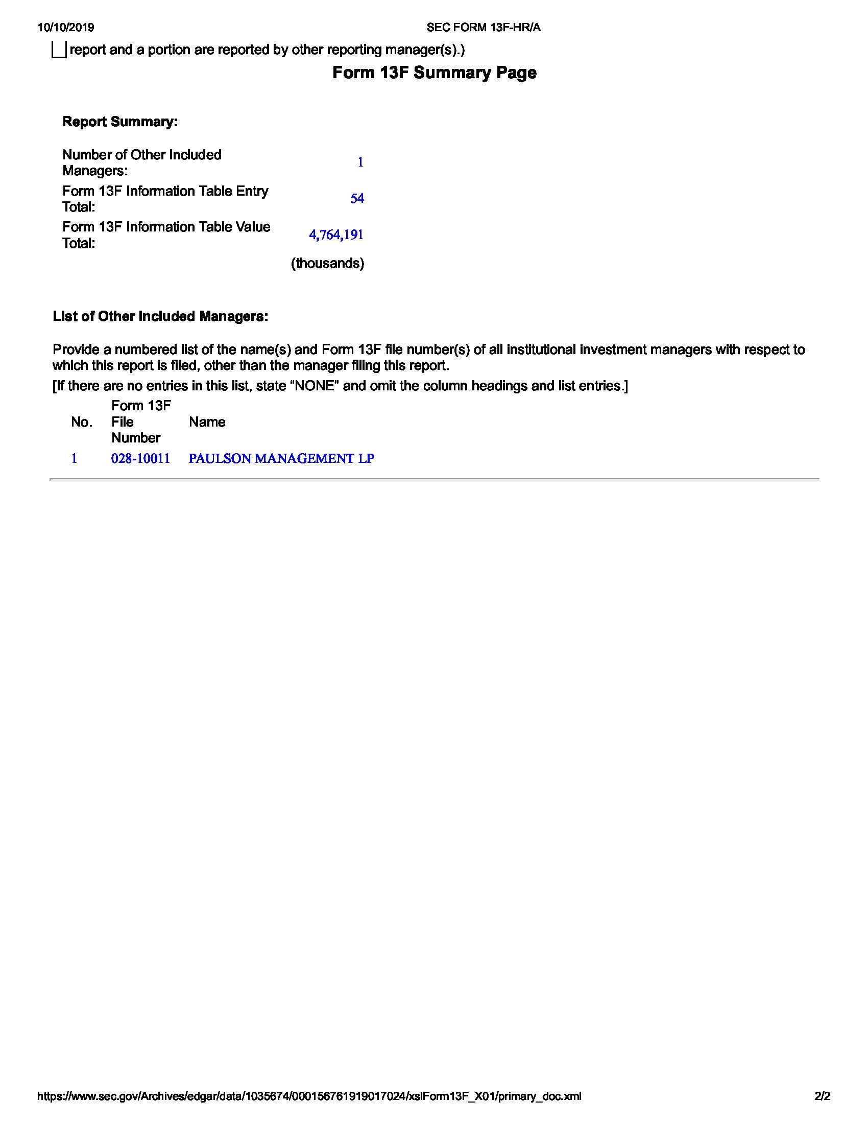 Paulson and Company_SEC Form 13F_Filed 2019-08-14_Page_2.jpg