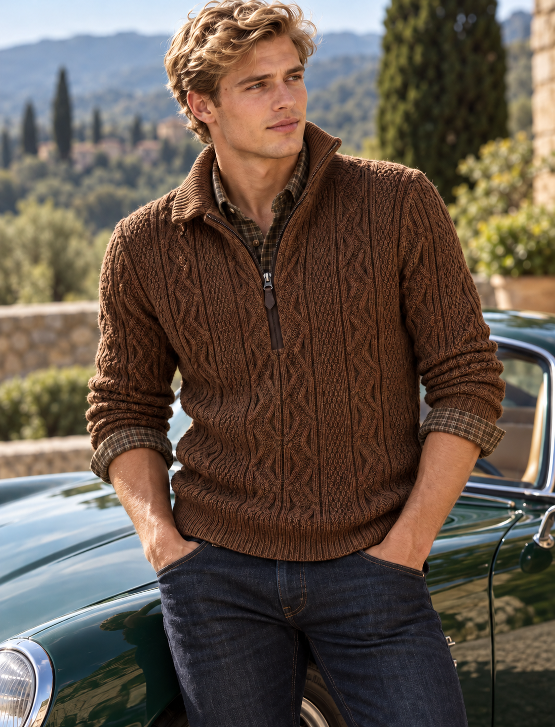 The Fisherman zip mock