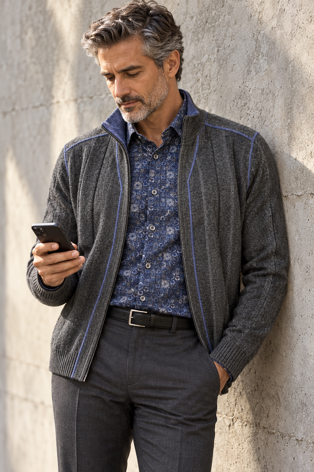 Luxurious Cashmere Merino Zipper Cardigan