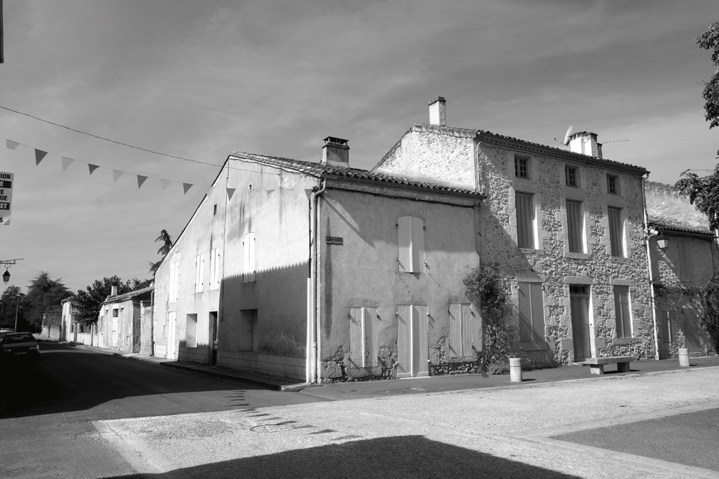  Quiet town of Vianne, Gascony France.