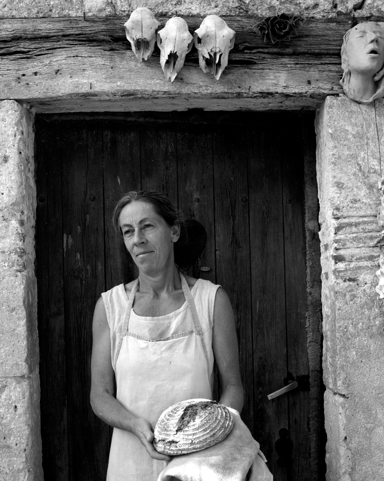  Cecile Berthollet, Baker. Gascony, France. The Berthellots, who proudly call themselves paysans-boulangers, or "peasant bakers," grow 250 varieties of wheat on their farm for their home-baked bread.