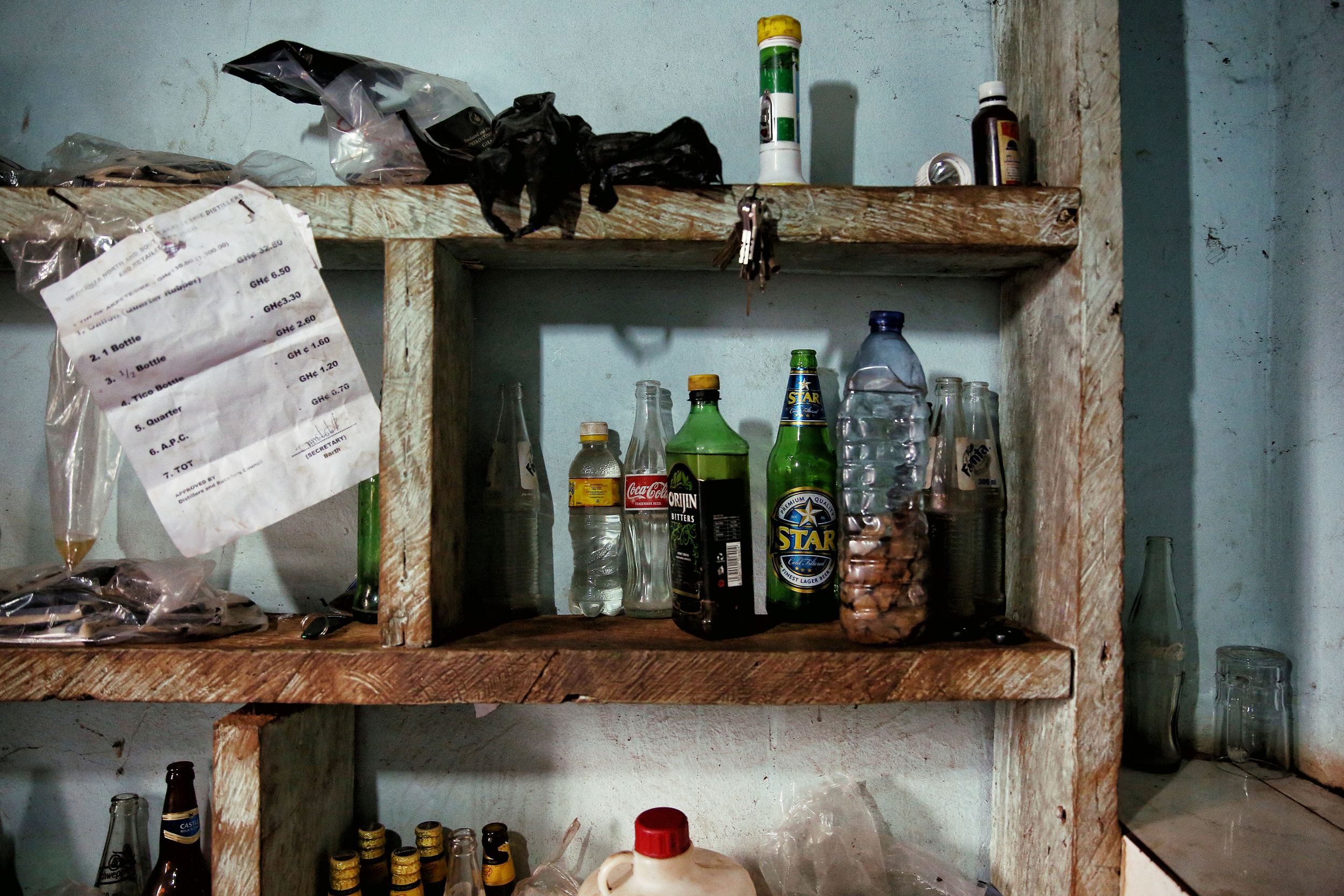  The kitchen in Patience's family home. 