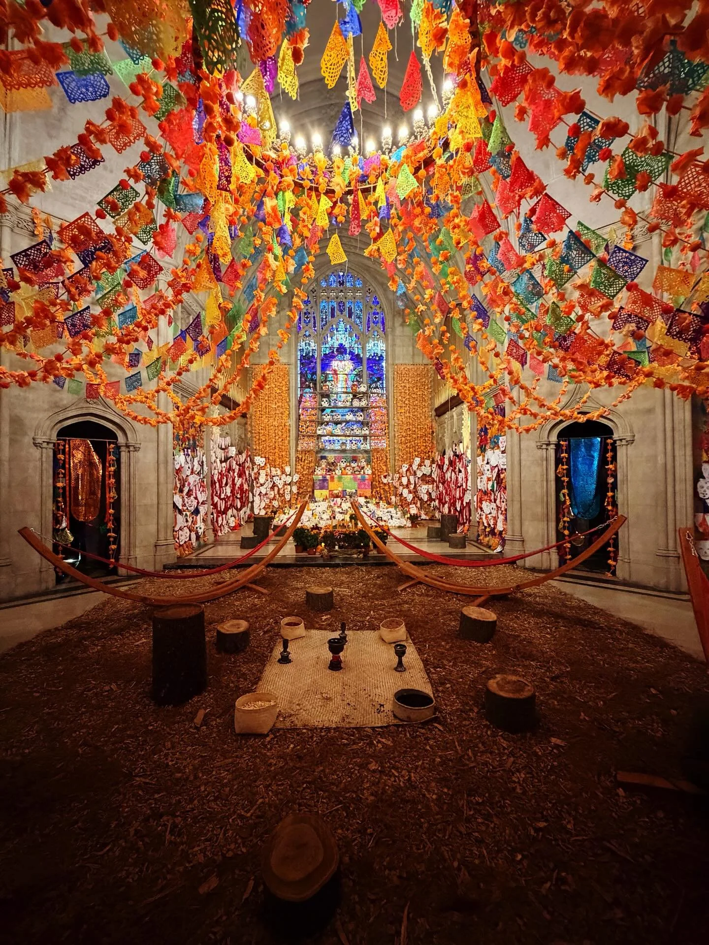 went to see this beautiful and deeply moving installation in the chapel at @historicgreenwood today. on view until the 16th of November.