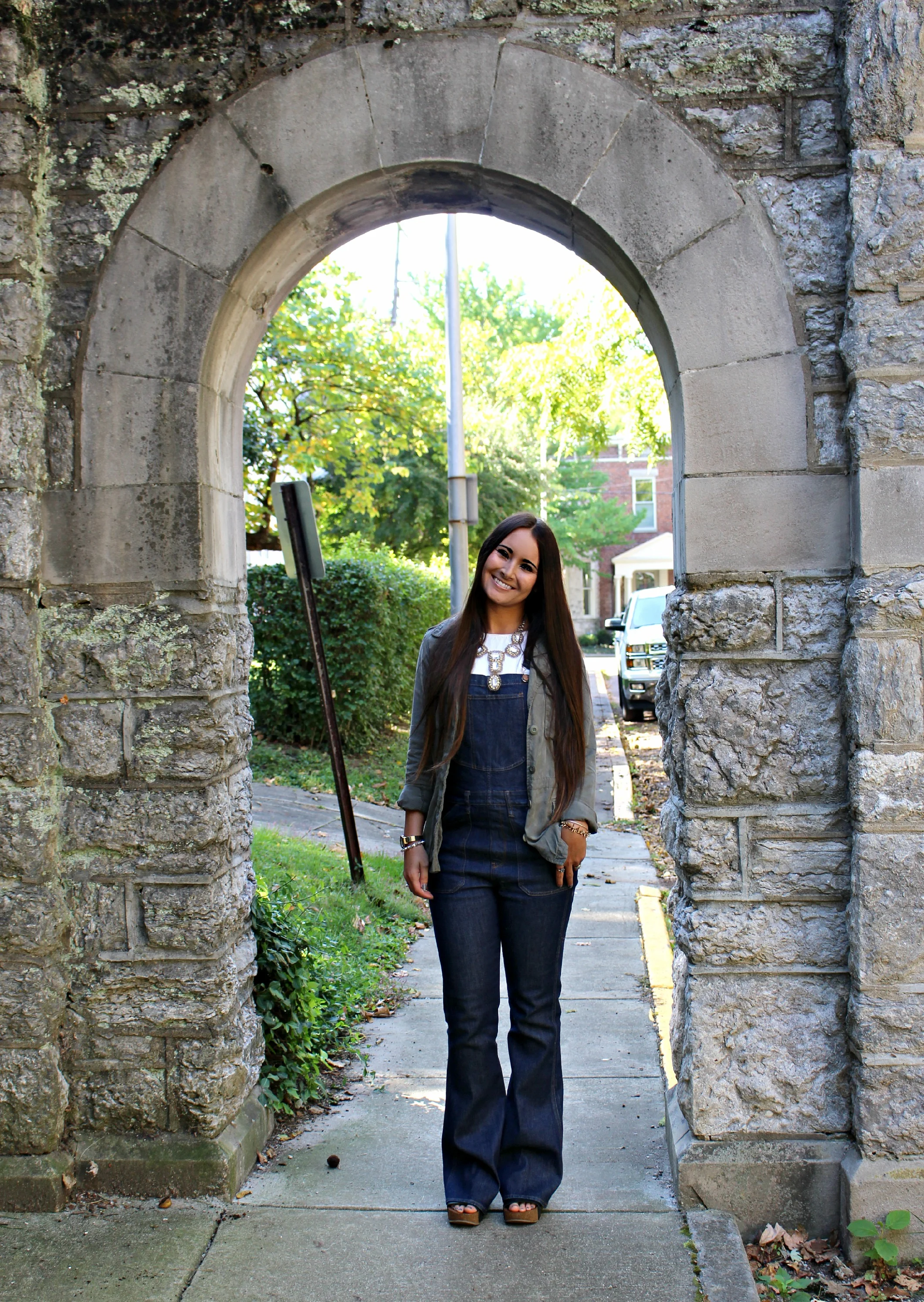 madewell flea market flare overalls