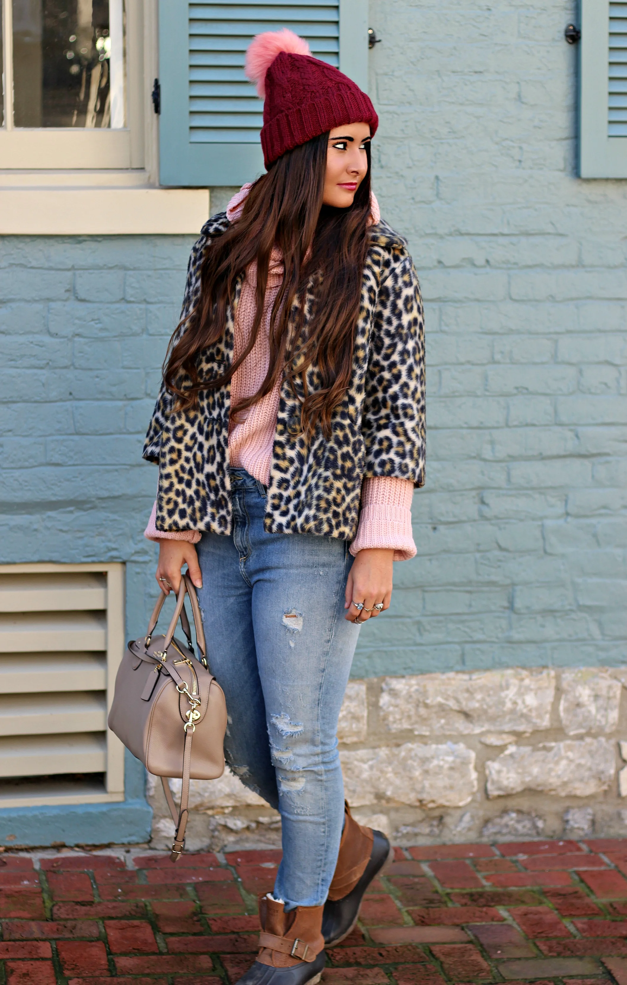 sperry leopard duck boots