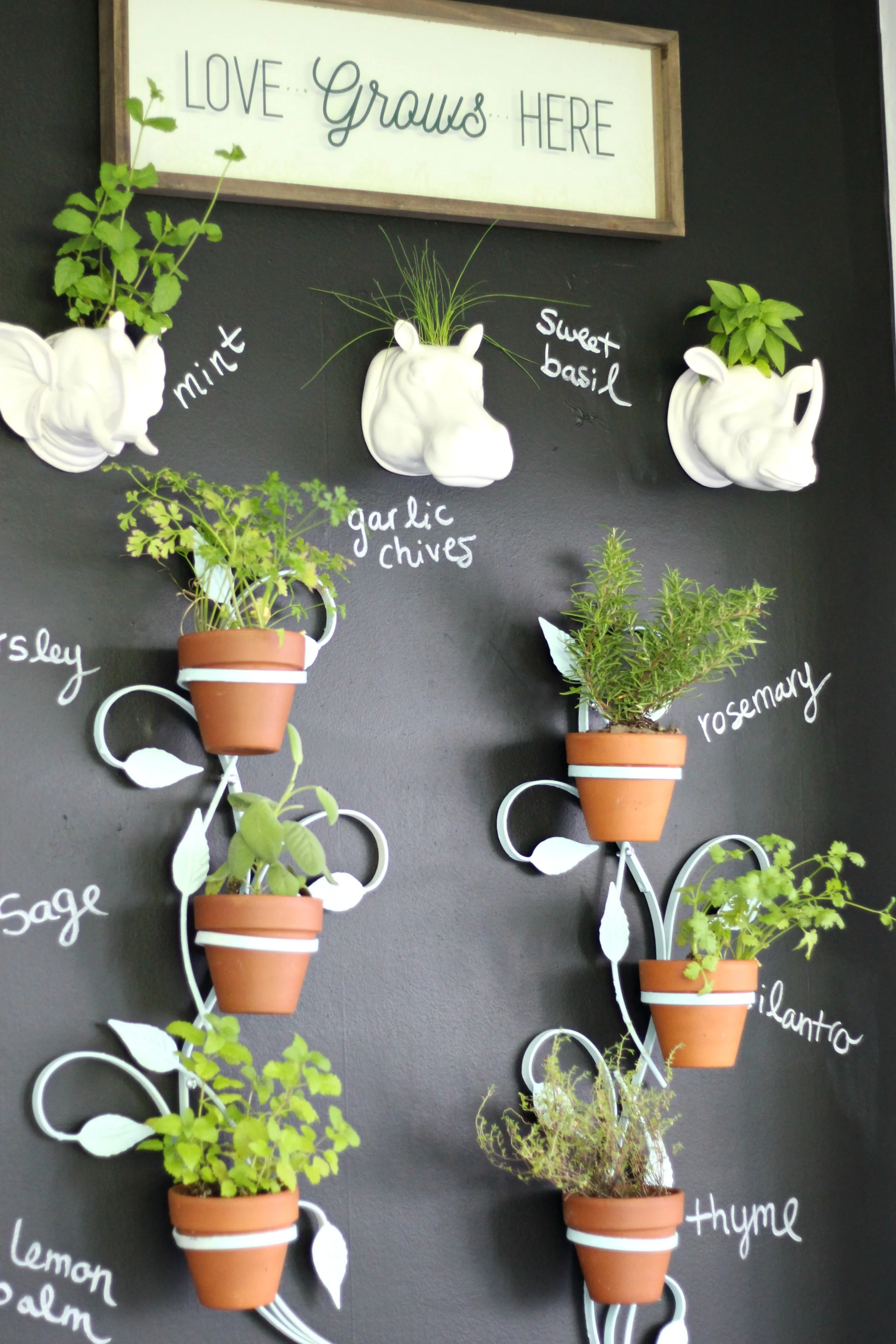Our Fixer Upper Indoor Vertical Herb Garden Gathered Living