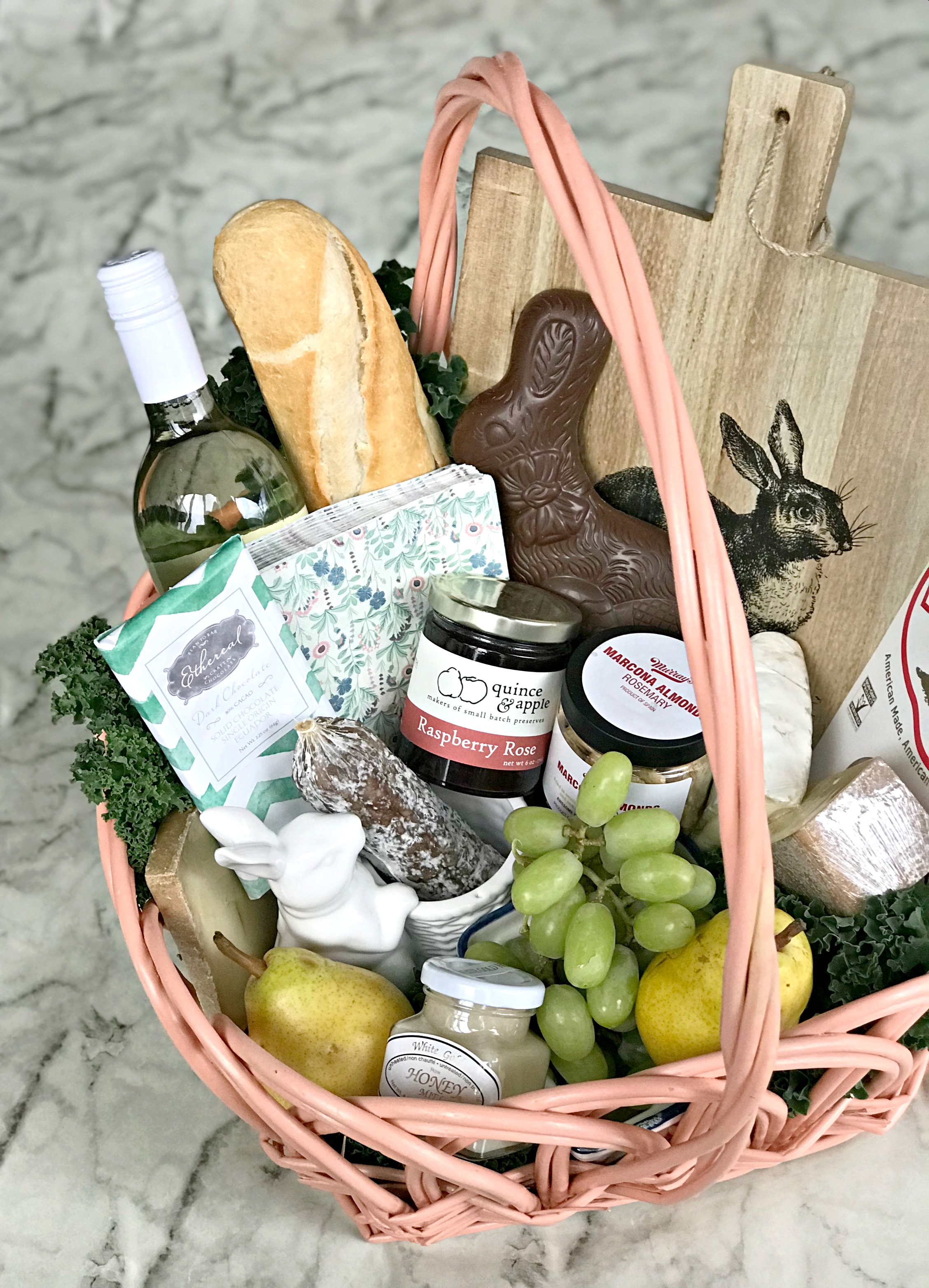 How to Build a Cheeseboard Themed Easter Basket — Gathered Living