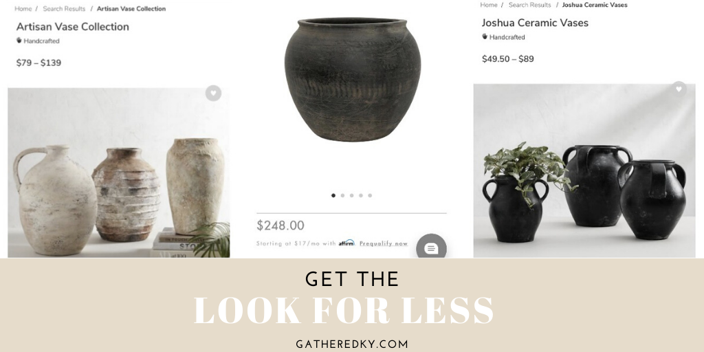 Diy Aged Pots Vases Pottery Barn Look For Less Using Thrift Store Finds Gathered Living