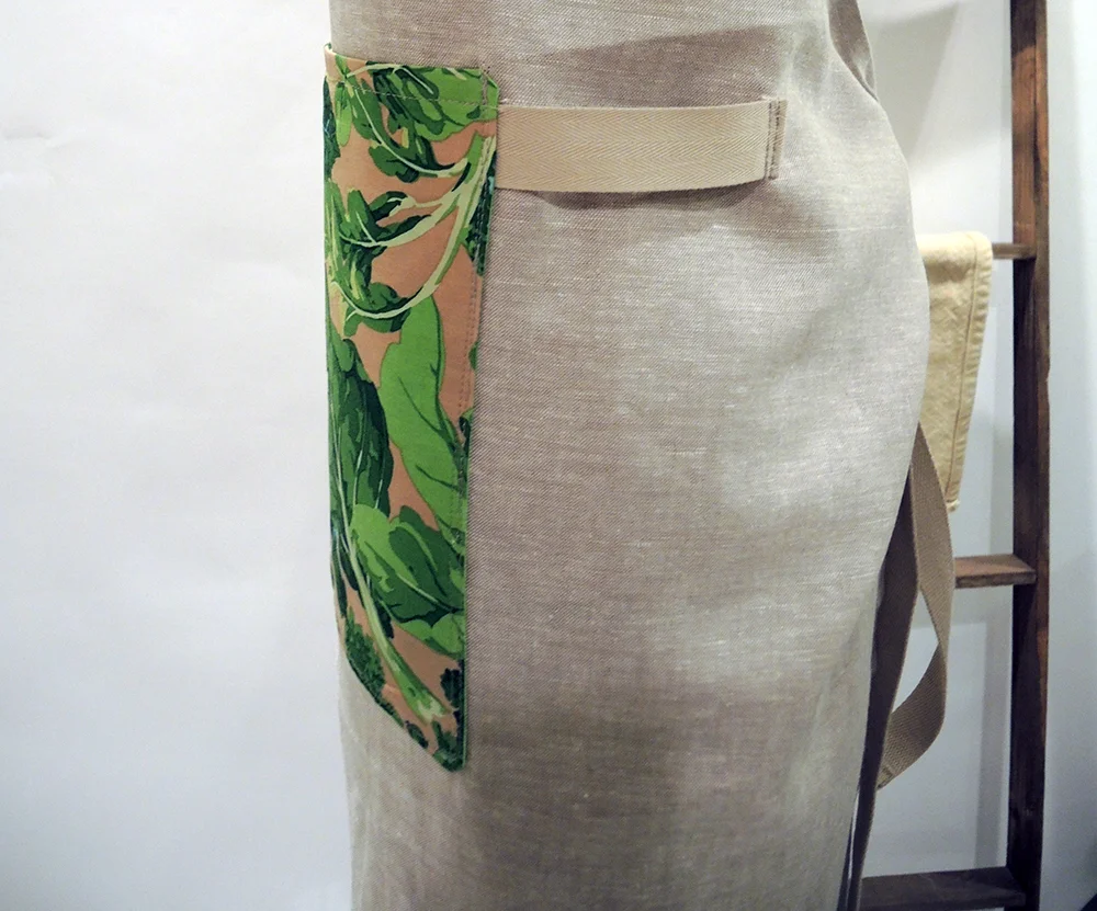 SIMPLE LINEN APRON- LETTUCES POCKET.jpg
