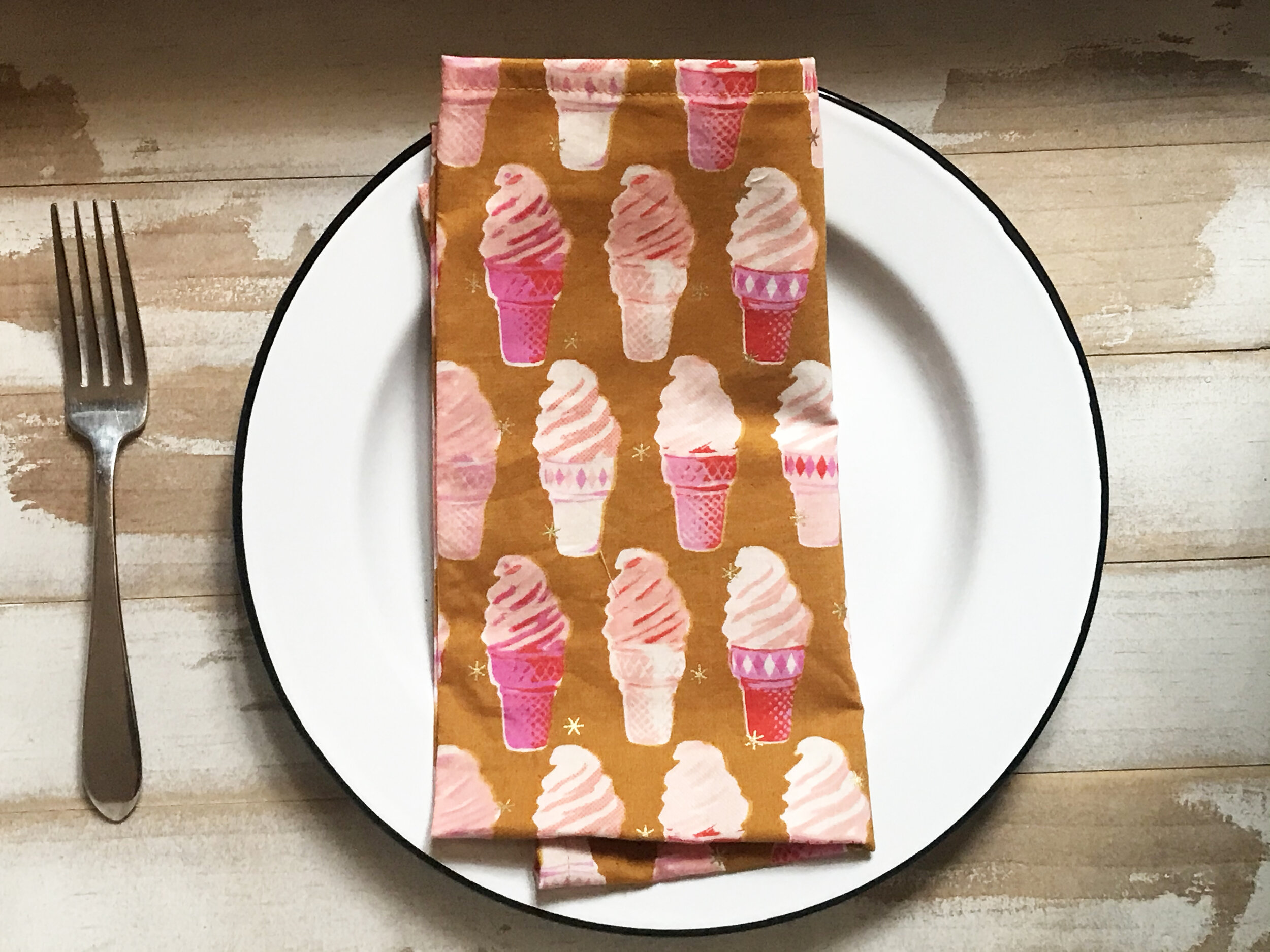 ICE CREAM SOCIAL NAPKIN with fork2.jpg