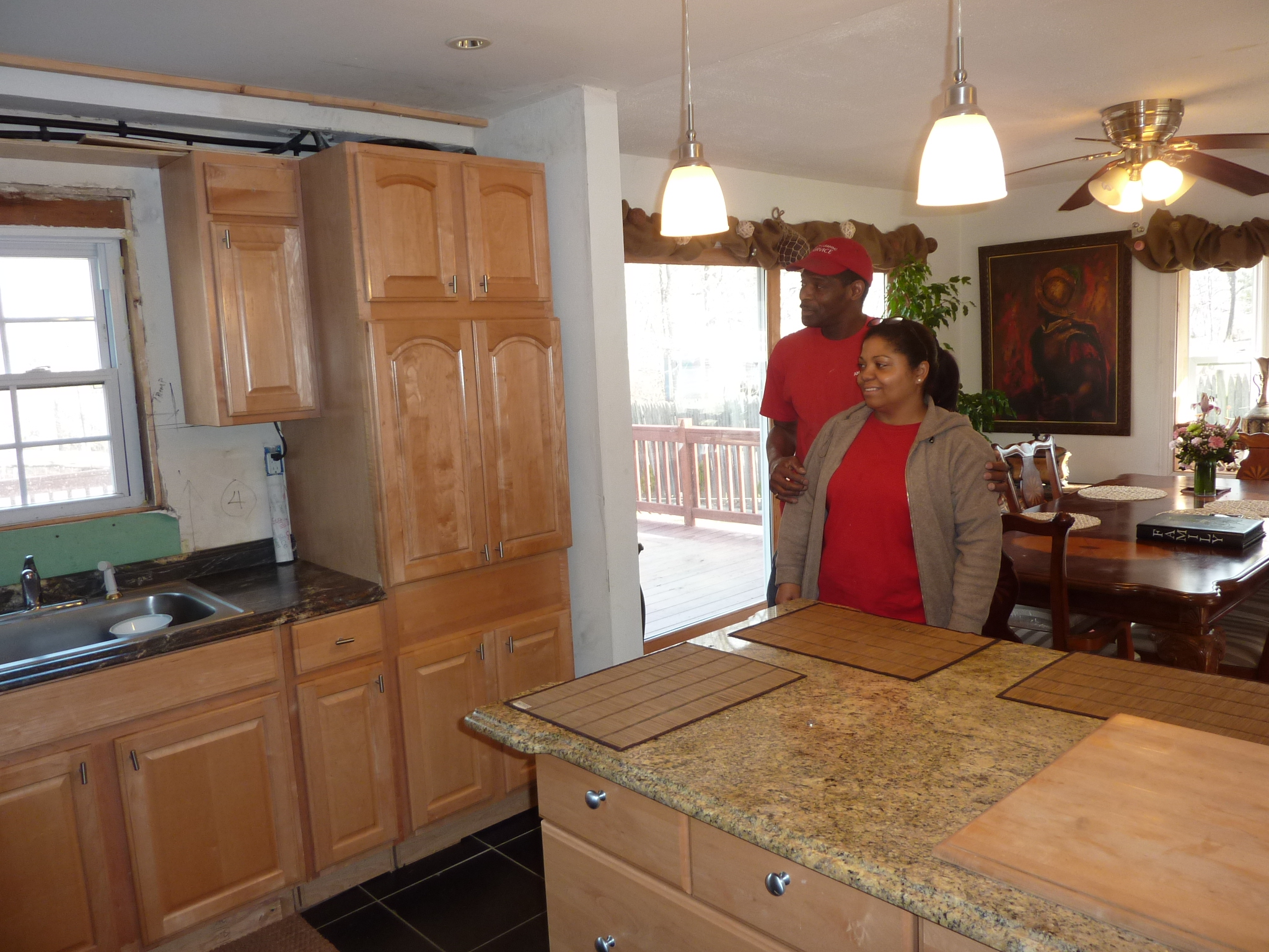 The new layout of the kitchen gives Earl and Ana's home a more open feeling.