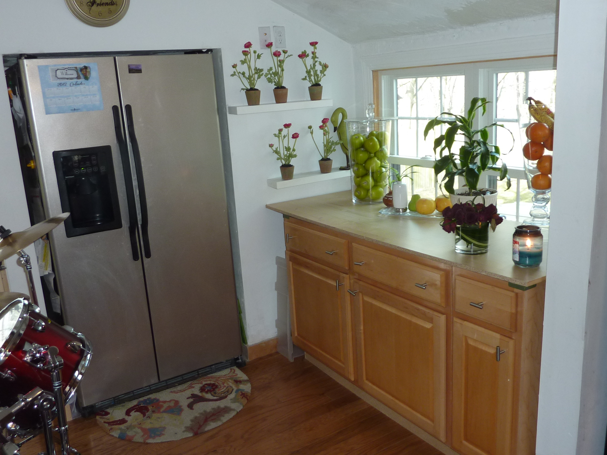 Earl and Ana used these base cabinets in a separate part of the kitchen.