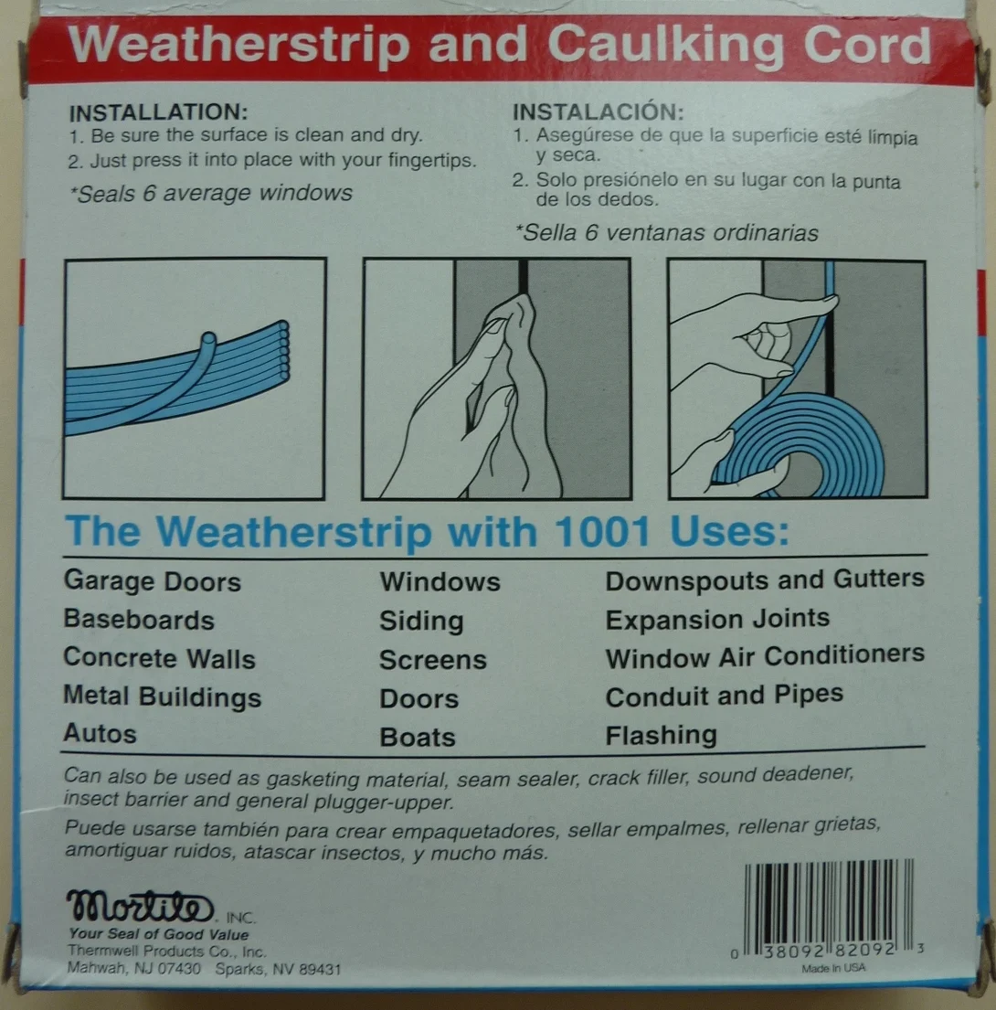 Rope Caulk — Boston Building Resources