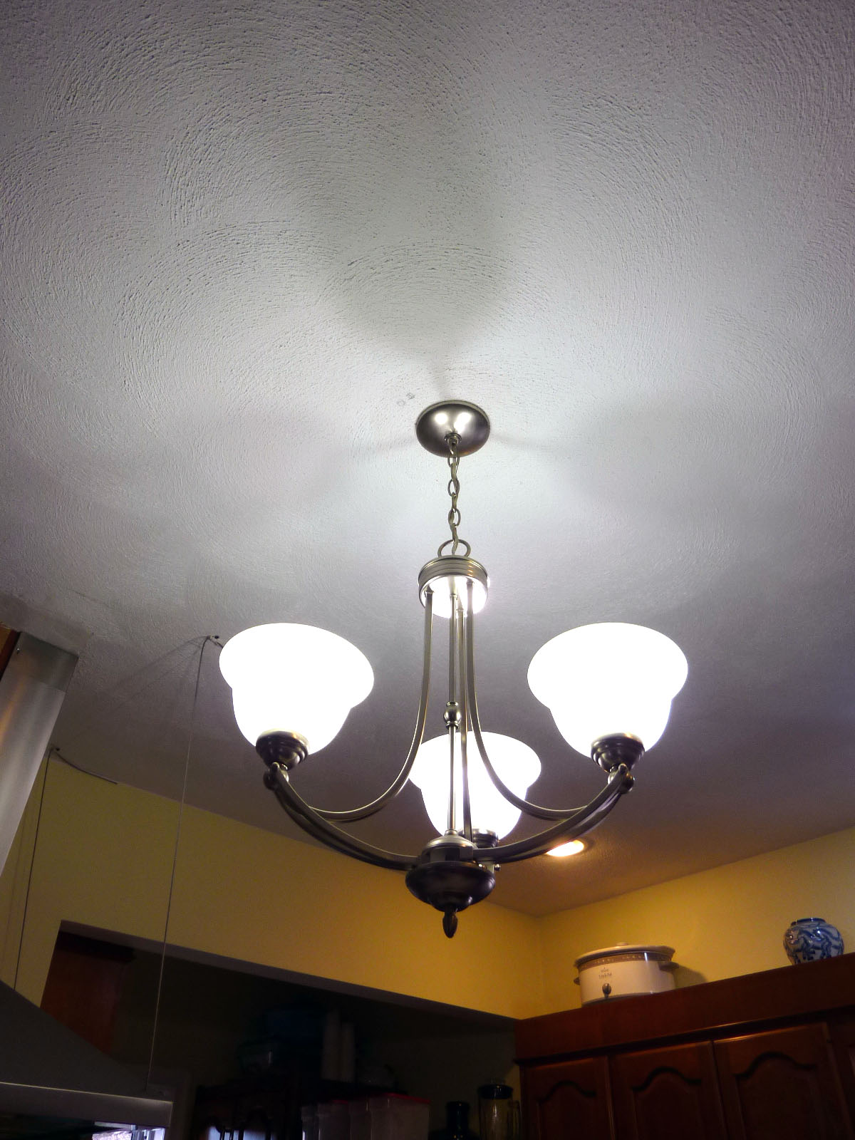 This light fixture also came from the Reuse Center.
