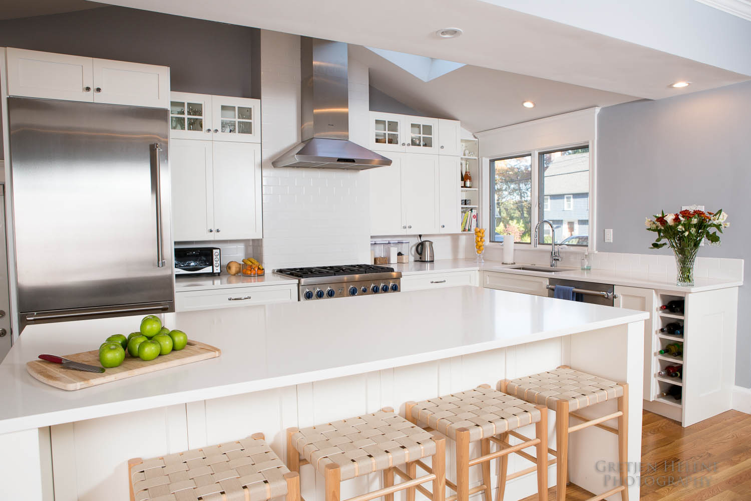 Countertops are Pental quartz.