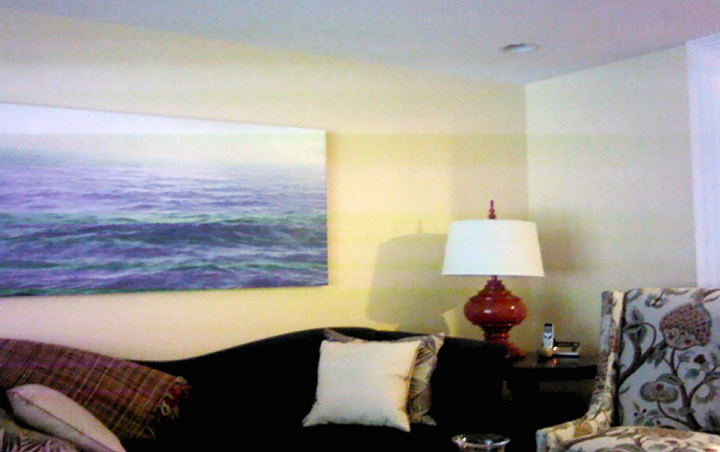 The same living room as seen normally