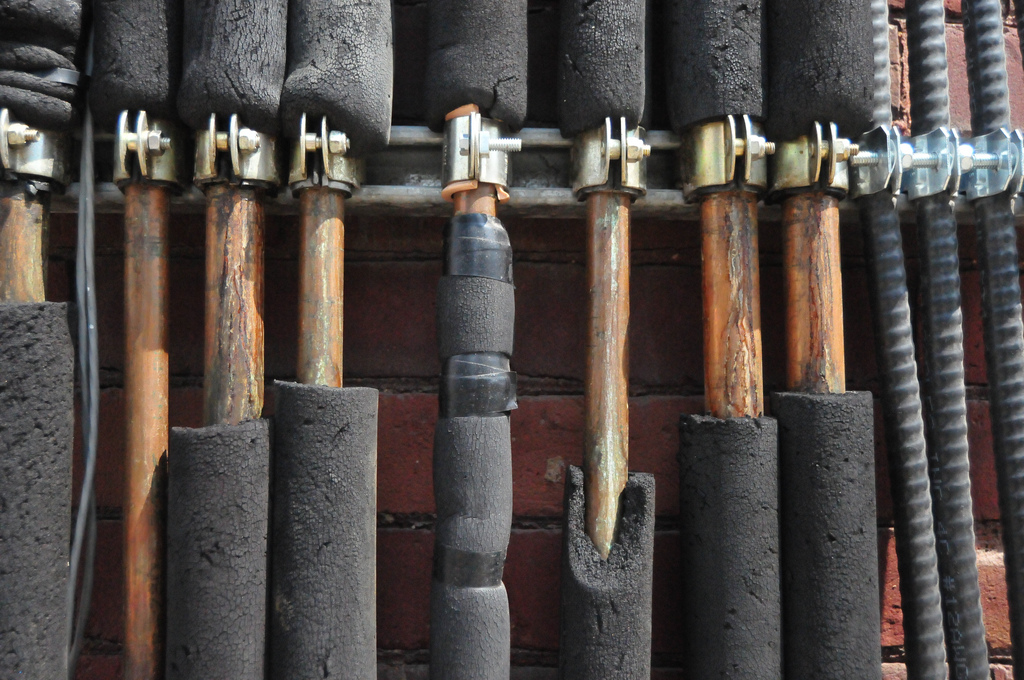 Insulate your pipes, but don’t leave gaps. Exposed areas will be vulnerable to freezing. Photo by Marc Falardeau | Creative Commons license