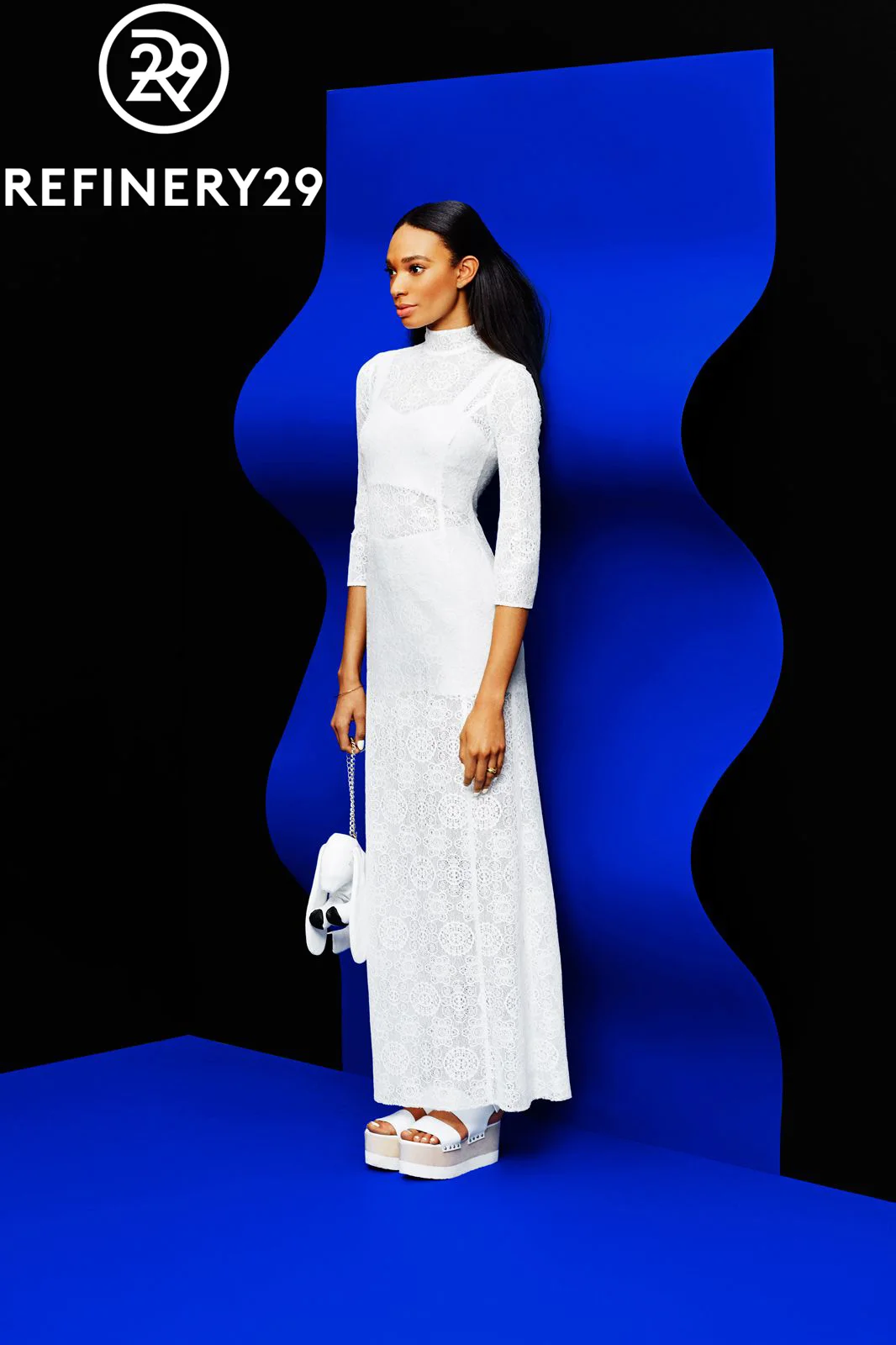 White leather Ginny Bunny Bag in Refinery 29