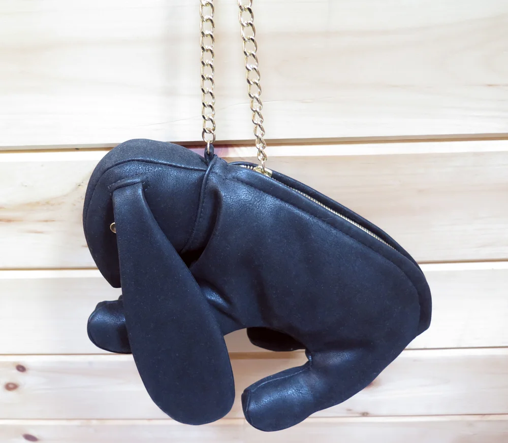black leather ginny bunny backpack FAUX LEATHER Vegan Ginny Bunny Bag — M A N D Y C O O N