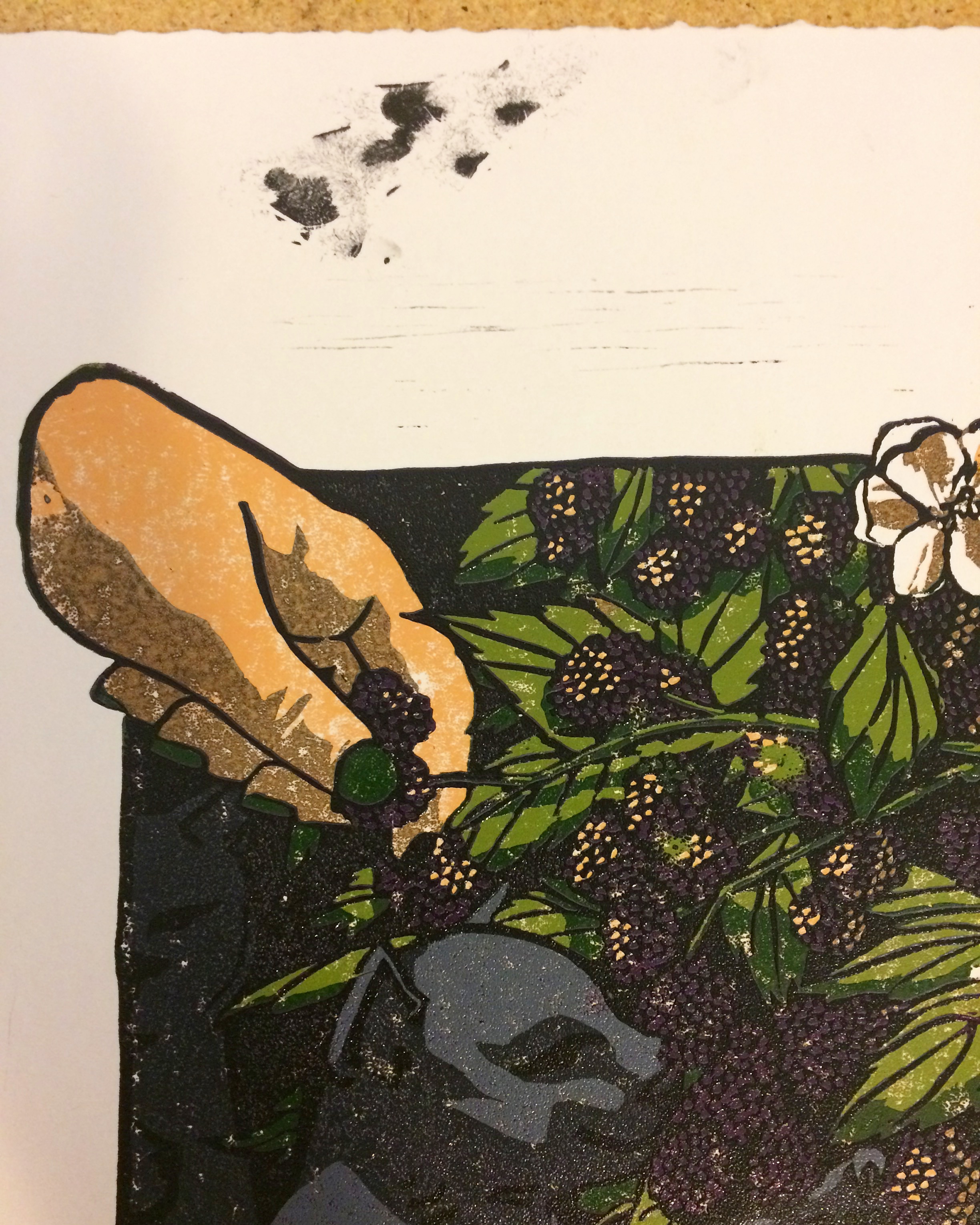 A bonus signature on one of the prints from my kitty. She wanted to be involved.