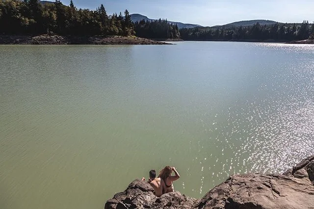 Longing for warmer days. Kendall and Alex at the lake, four years ago. Time flies.