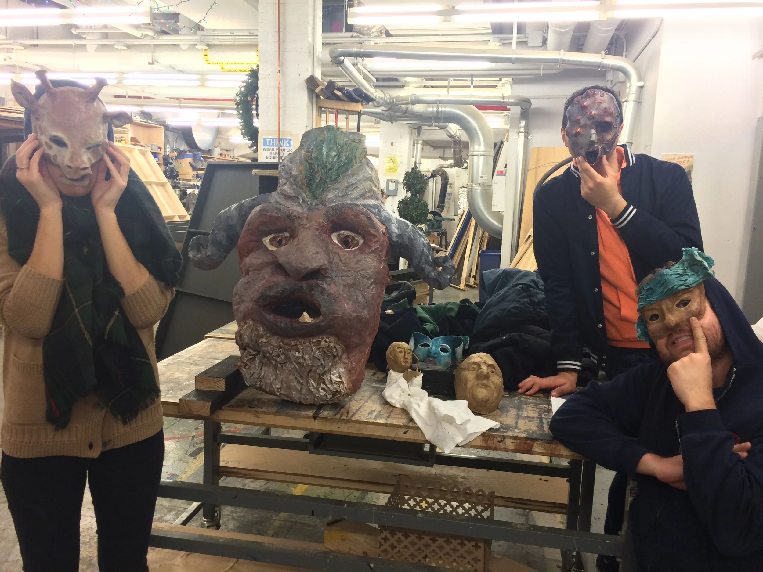 Collection of Masks Made for Ralph Lee's Class