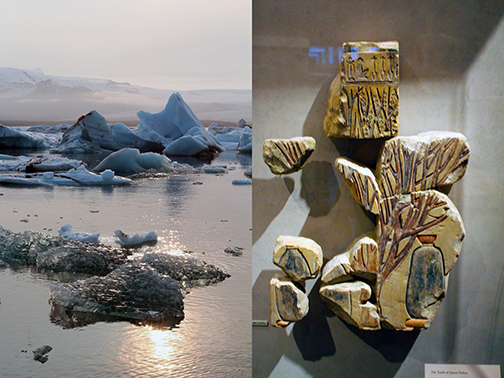 Erling Sjovold, Glyphs and Glaciers (detail), 2015, chromogenic print on paper