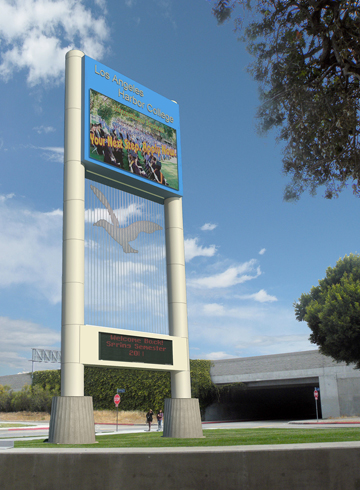 LACCD Harbor College Marquee