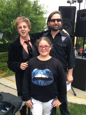 Magic Marc, Basha Goldwater and Eric Weinstein / Salute to the Music of Bob Dylan / The Veteran's Memorial Wolfe Park Amphitheater / St. Louis Park, Minnesota / July 27th, 2013 / Photo by Lisa Goldwater